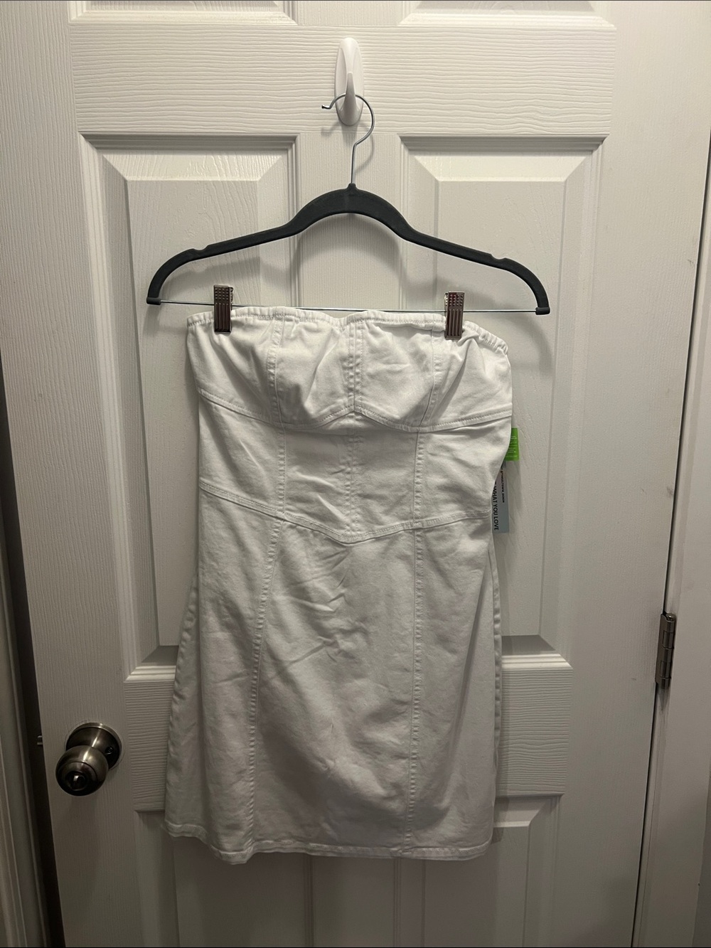 Tinseltown Denim | Strapless White Mini Dress